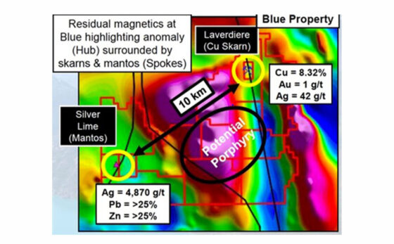 Core Assets: Maiden sampling program at Blue project returns high-grade carbonate replacement mineralization