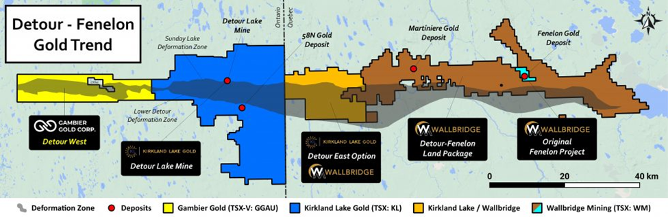 Wallbridge Expands Fenelon Gold System in Multiple